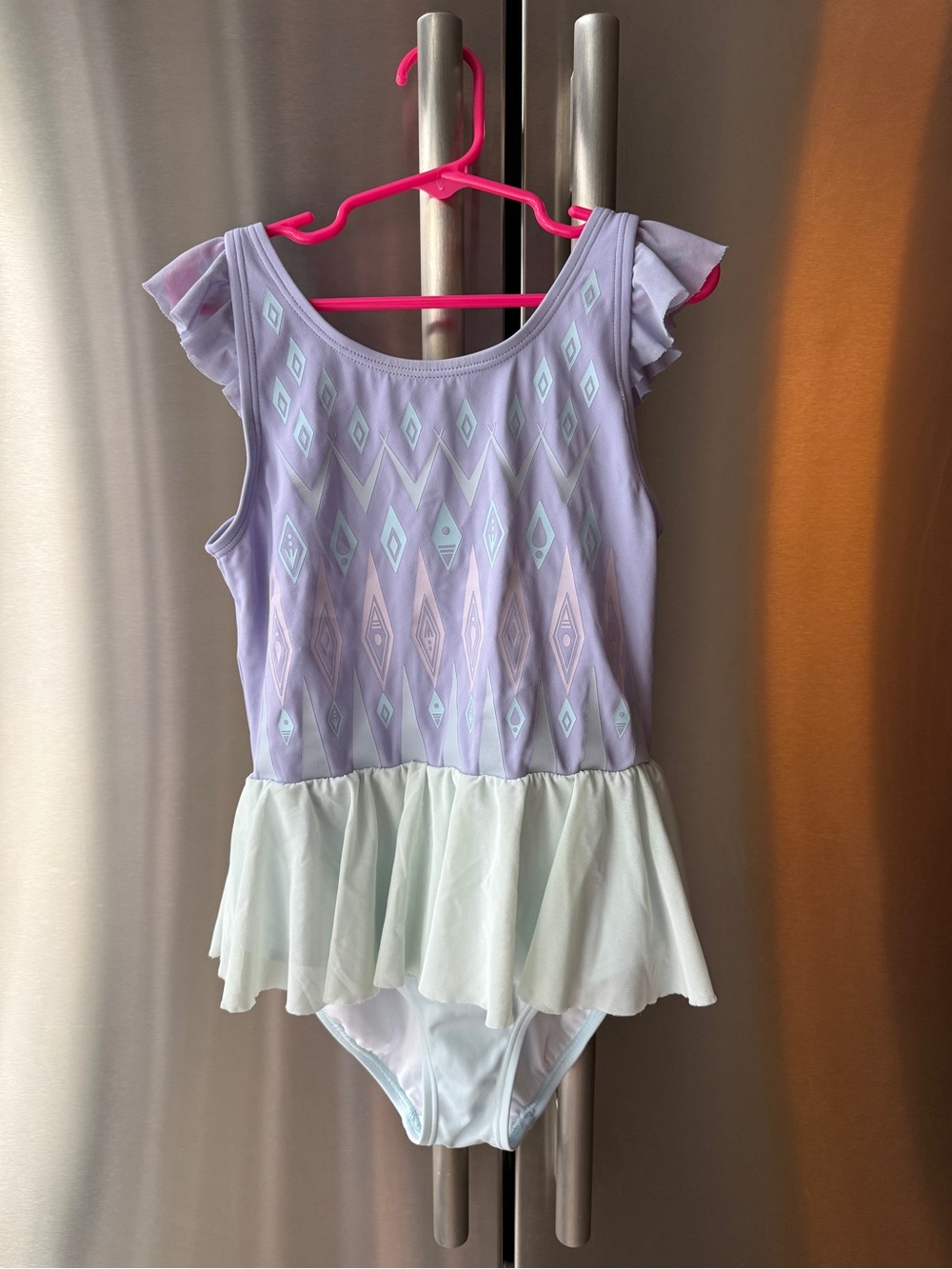 Hanna Andersson Disney Frozen Elsa Girls One-Piece Swim Dress